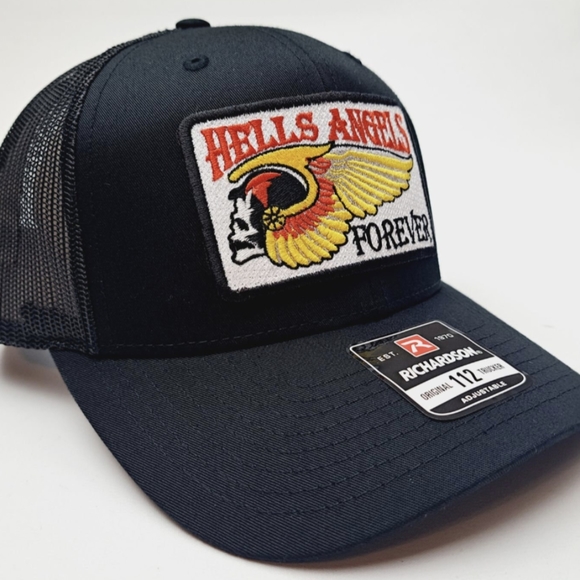 American Biker Motorcycle Racing Gear Bike Gang Club Heritage Hells Angels Hat - Picture 7 of 7